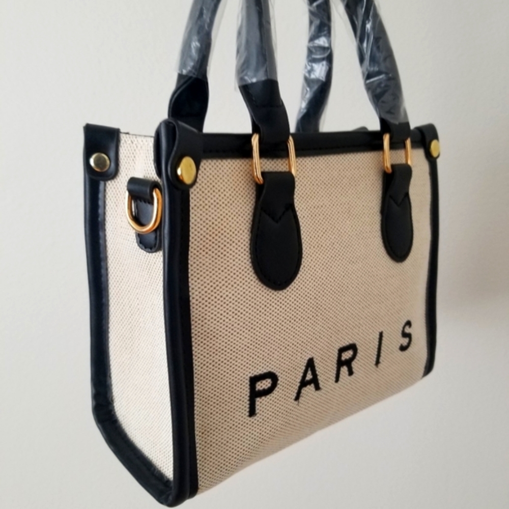 Cute Small Paris Square Handbag/Crossbody Purse